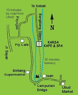 ウブド Karsa Spa 地図